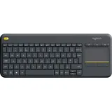 Logitech K400 Plus Wireless Touch Keyboard CH schwarz