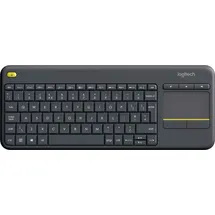 Logitech K400 Plus Wireless Touch Keyboard CH schwarz