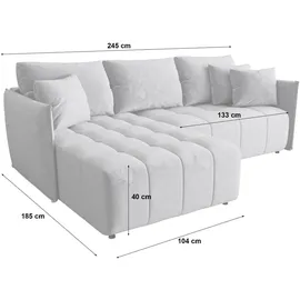 Fun Möbel ECKSOFA Treviso
