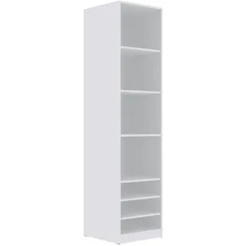 marmex möbel TRES 05B Kleiderschrank 50x206x51 cm weiß