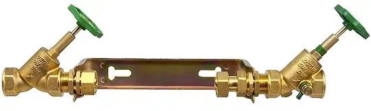 Wasserzähler-Anschlussbügel für Hauptwasserzähler Baulänge 260 mm - Leitung 1 1/4'' - Komplettset 3-teilig