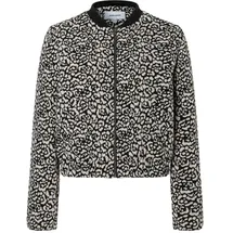 More & More stylisher Blouson, Leo-Muster in shiny jacquard | Gr.: 40