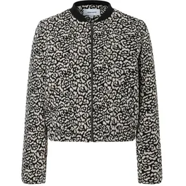 More & More stylisher Blouson, Leo-Muster in shiny jacquard | Gr.: 40