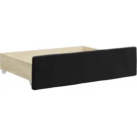 vidaXL Tagesbett Ausziehbar mit Schubladen Schwarz 100x200 cm Samt