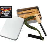 Feuerstein Holzgriff Kienspan Feuerstarter Set Outdoor Survival Feuerstahl Magne