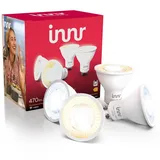 Innr GU10 Zigbee Smart Lampe, funktioniert mit Hue* (Bridge erforderlich), Warm- bis Kühlweiß, GU10 LED Spots dimmbar, Smart Home Lampe, 470lm, 4...