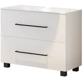Held Möbel Waschbeckenunterschrank Rom 70 cm matt Weiß-Weiß