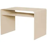 Home Deluxe - Beistelltisch Zima - Creme Made in Germany, 4 Aufstellmöglichkeiten - 360° Drehbar | Couchtisch, Sofatisch