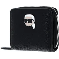 Karl Lagerfeld Ikon Pebble Portemonnaie Damen schwarz
