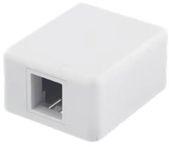 VR-222 Surface mount box for Keystone 1-Port White