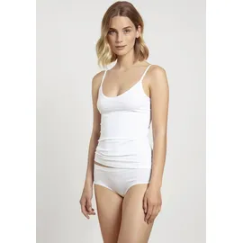 CALIDA Spaghettitop CALIDA "Benefit Women", Damen, Gr. S (40/42), weiß, Single Jersey, Obermaterial: 94% Baumwolle, 6% Elasthan, unifarben, normal hüftbedeckend, V-Ausschnitt, Tops, V-Ausschnitt, Single Jersey Qualität, elastisch, bequem, Basic