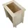TIMBELA Hochbeet 58 x 38 x 57 cm Beige