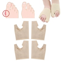2 Paare Zehenabscheider Elastic Hallux Valgus Corrector Bunion Korrekturhülse Fußpflege, Zehenüberlappungskorrektur Bandage Toe Corrector Wrap(L)