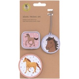 Lässig Patches Set (3 Stk.) mit Druckknopf/School Patches Set Horse