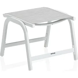 Kettler Hocker Basic Plus Weiß-Hellgrau