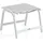 Kettler Hocker Basic Plus Weiß-Hellgrau