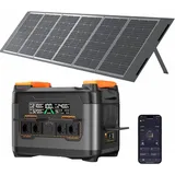Stromerzeuger 2400W (4500W Spitze)  Tragbare Powerstation,2048Wh LiFePO4-Akku,mit Solarpanel Set