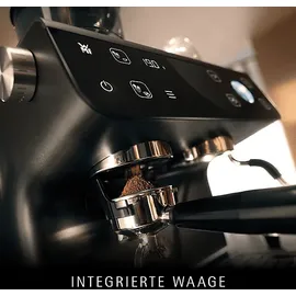 WMF Espresso Pro Siebträgermaschine steingrau mit Wasserfilter und Mahlwerk