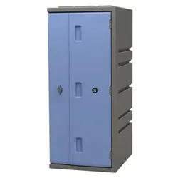 Kunststoff-Schließfach 900mm, Tür blau