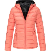 MARIKOO Damen modische Steppjacke Übergangsjacke mit großer Kapuze Lucy