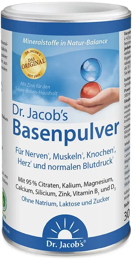 Dr. Jacob's Basenpulver Original Basen-Citrat-Mineralstoffe 300 g