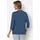 Classic Basics 2-in-1-Shirt CLASSIC BASICS "2-in-1-Shirt", Damen, Gr. 46, blau (jeansblau), 100% Baumwolle, unifarben, Rundhals, Shirts 2-in-1 Shirt