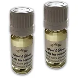 iWood 2er Set Pflege-Öl/Pflegemittel für Holzbrillen/Echtholzbrillen/Holzschmuck (2X 10ml Flasche mit Pinsel) - auf pflanzlicher Basis für lange Haltbarkeit des Holzes und der Farbstoofe