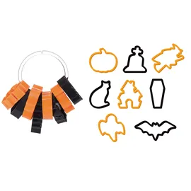 Tescoma Halloween-Ausstechformen DELÍCIA, 8 St, Orange/Schwarz