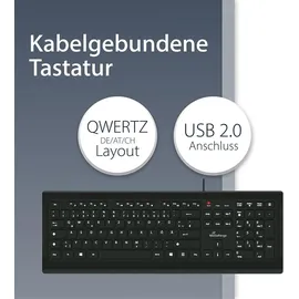 MediaRange MROS101 Tastatur DE schwarz