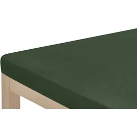 OTTO home Spannbettlaken Microfaser 160 x 200 cm dunkelgrün