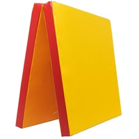 Klappbare Weichbodenmatte RG 35 | GELB - ROT | 200 x 100 x 8 cm