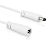 InLine DC Verlängerungskabel, DC Stecker/Buchse 3,5x1,35mm AWG 18 weiß 1m