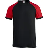 New Wave Clique Raglan T-Shirt - schwarz/rot 4XL