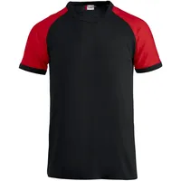 New Wave Clique Raglan T-Shirt - schwarz/rot 4XL