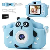 FIVAVA Kinderkamera,Kinder Kamera 1080P 2.0”Display Digitalkamera Kamera Kinder mit 32GB Karte