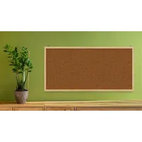 ALLboards Pinnwand, Korktafel 80x40 cm, Naturholzrahmen
