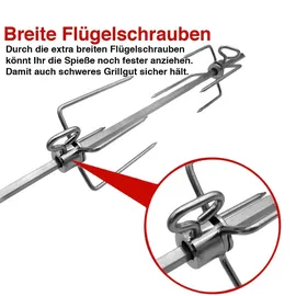 Santos Grills Drehspieß 425er silber