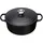 Le Creuset Signature Bräter 24 cm rund schwarz glänzend