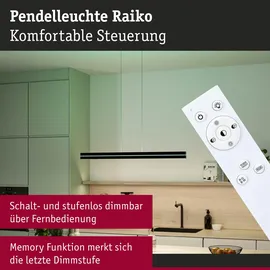 Paulmann Raiko 6-flg. 100 cm eckig schwarz
