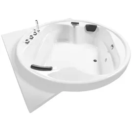 Basera Basera® Podest-Badewanne XXL Gomera, mit Ecke 186 x 186 cm, 2 Personen, mit ...
