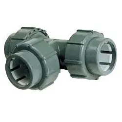 FLEXFIT® Übergangs T-Stück 90° Klemm x Klemm x Klemm d 63 x 63 x 63