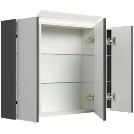 Posseik Spiegelschrank 90 cm weiß mit LED