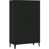 vidaXL Highboard Schwarz 70x31x115 cm Holzwerkstoff