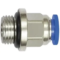 Riegler Gerade Steckverschraubung »Blaue Serie« mini, M6 a., Schlauch-