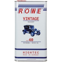 ROWE - 5 Liter HIGHTEC VINTAGE SAE 40 UNLEGIERT Motorenöl - PKW Motoröl mineralisch für Oldtimer und Youngtimer