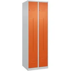 C+P Z-Spind Classic PLUS, 4 Fächer, 1850x600x500mm, 7035/2004 Verschluss Zylinderschloss