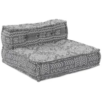 VidaXL Sitzpuff Modular Hellgrau 70x70x54 Stoff