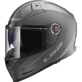 LS2 FF811 Vector II Solid Helm (Gray,L (59/60)) | Helder Vizier | Sale | Ratsche | Kunststoff | geeignet für