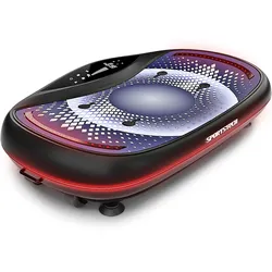 Sportstech Vibrationsplatte VP500, mit 4D Vibrations-Technologie, 60 Geschwindigkeitsstufen, LED Beleuchtung, verschiedene Modi, für Ganzkörpertraining