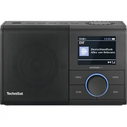 Bluetooth DAB+, FM, VHF Radio Tragbar  Digitradio 217 (Schwarz) 